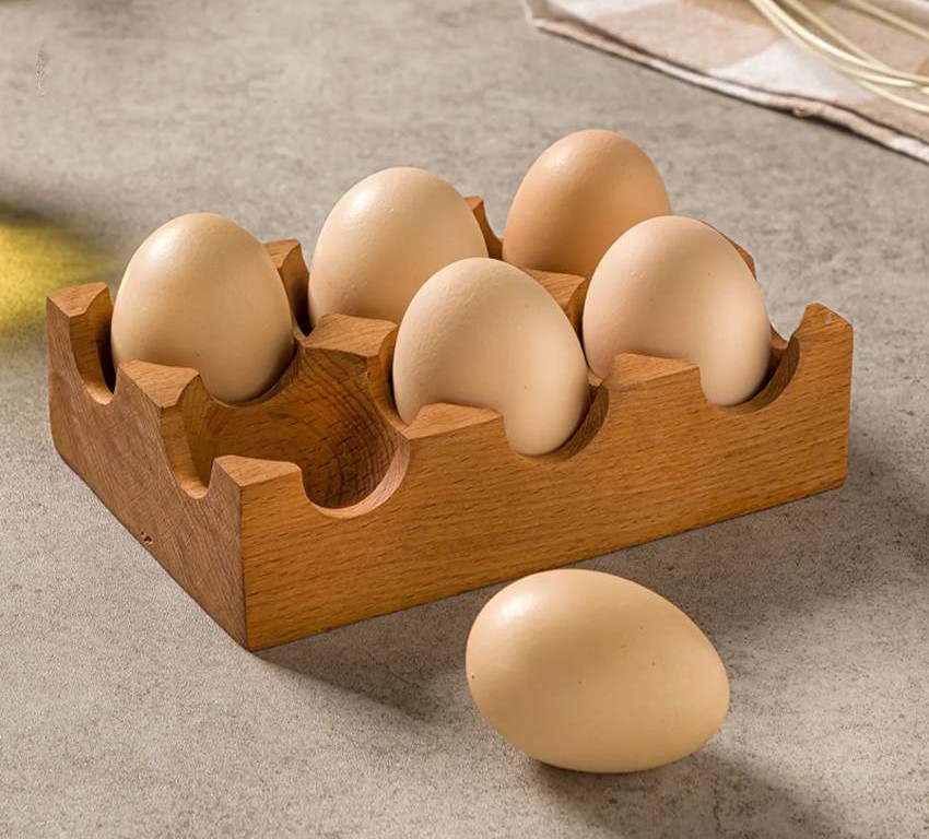 جا تخم مرغی چوبی 6 تایی
