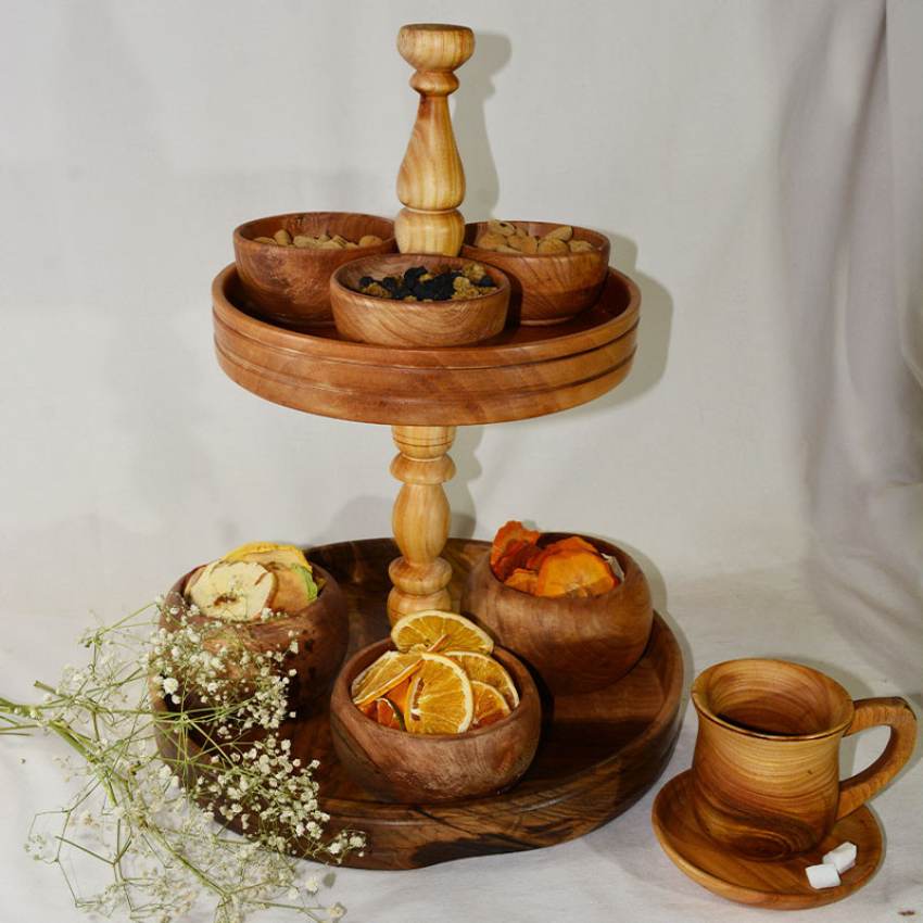 مدلهای مختلف شیرینی خوری چوبی