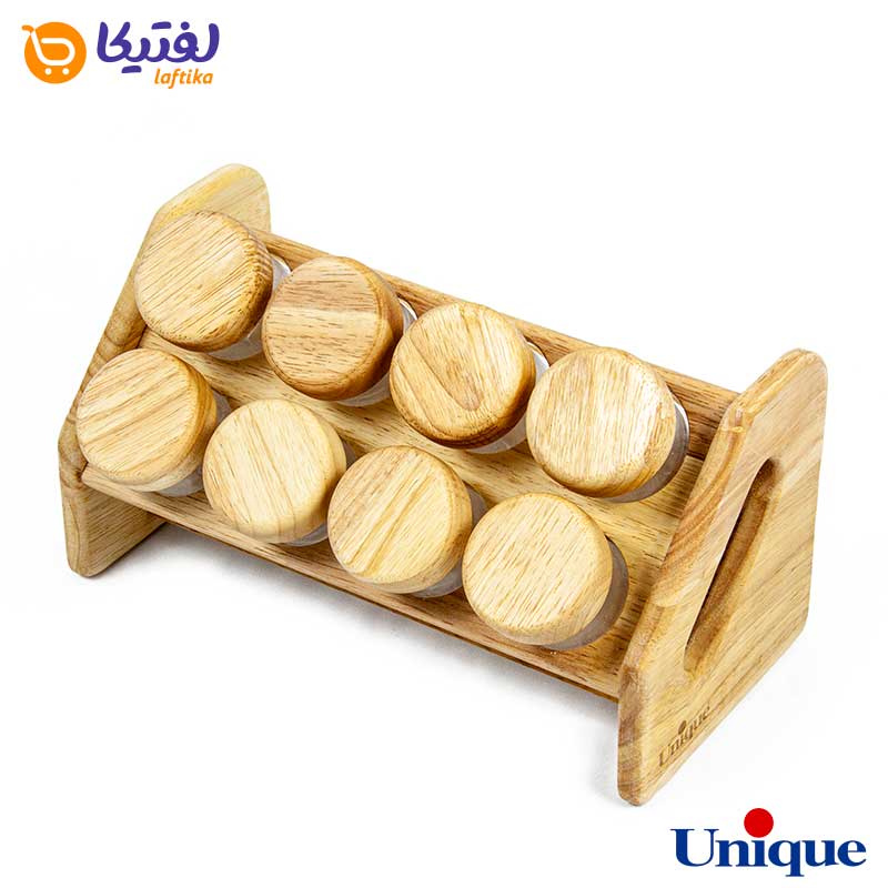 ابعاد ظرف ادویه چوبی یونیک مدل UN6103