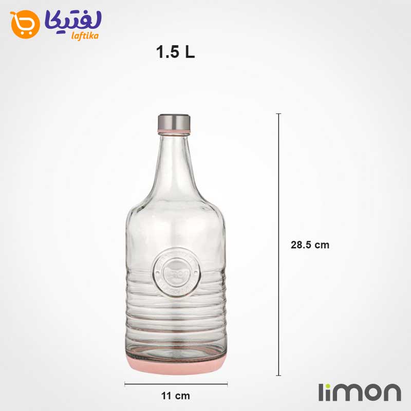 ابعاد-بطری-روستیک-1.5-لیتر-لیمون