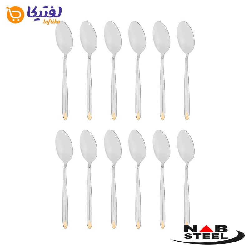 سرویس 116 پارچه ناب استیل مدل پالرمو با جعبه کادویی (طلایی)