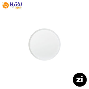 بشقاب تخت چینی زرین (Zi) فرم اس سفید سایز 12