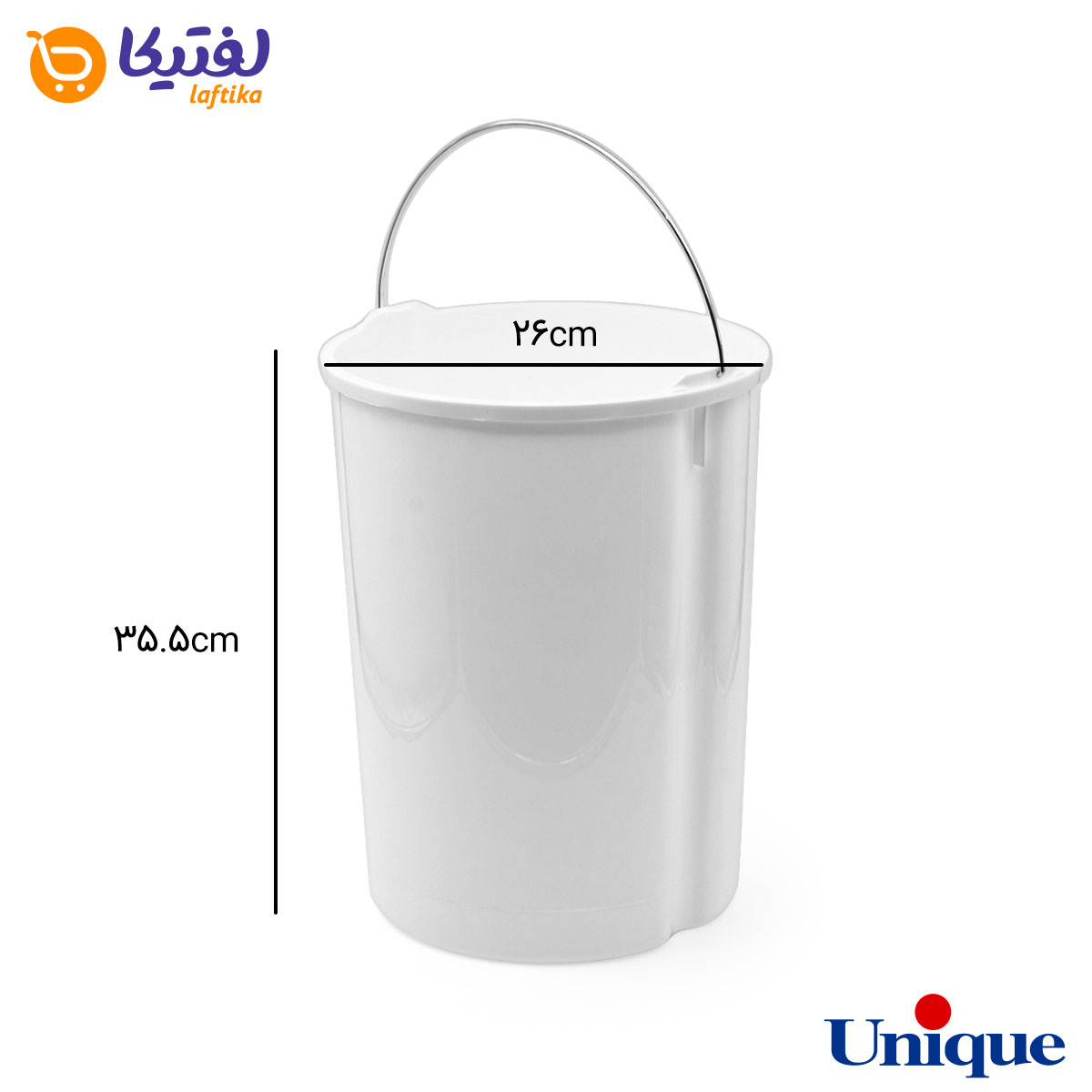 سطل داخلی سطل زباله استیل 16 لیتری یونیک UN-4499