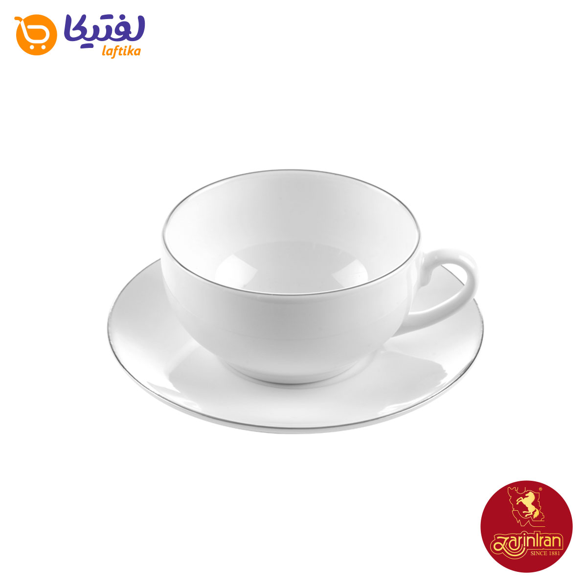 سرویس سرو کاپوچینو و لاته چینی زرین طرح سمن  12 پارچه