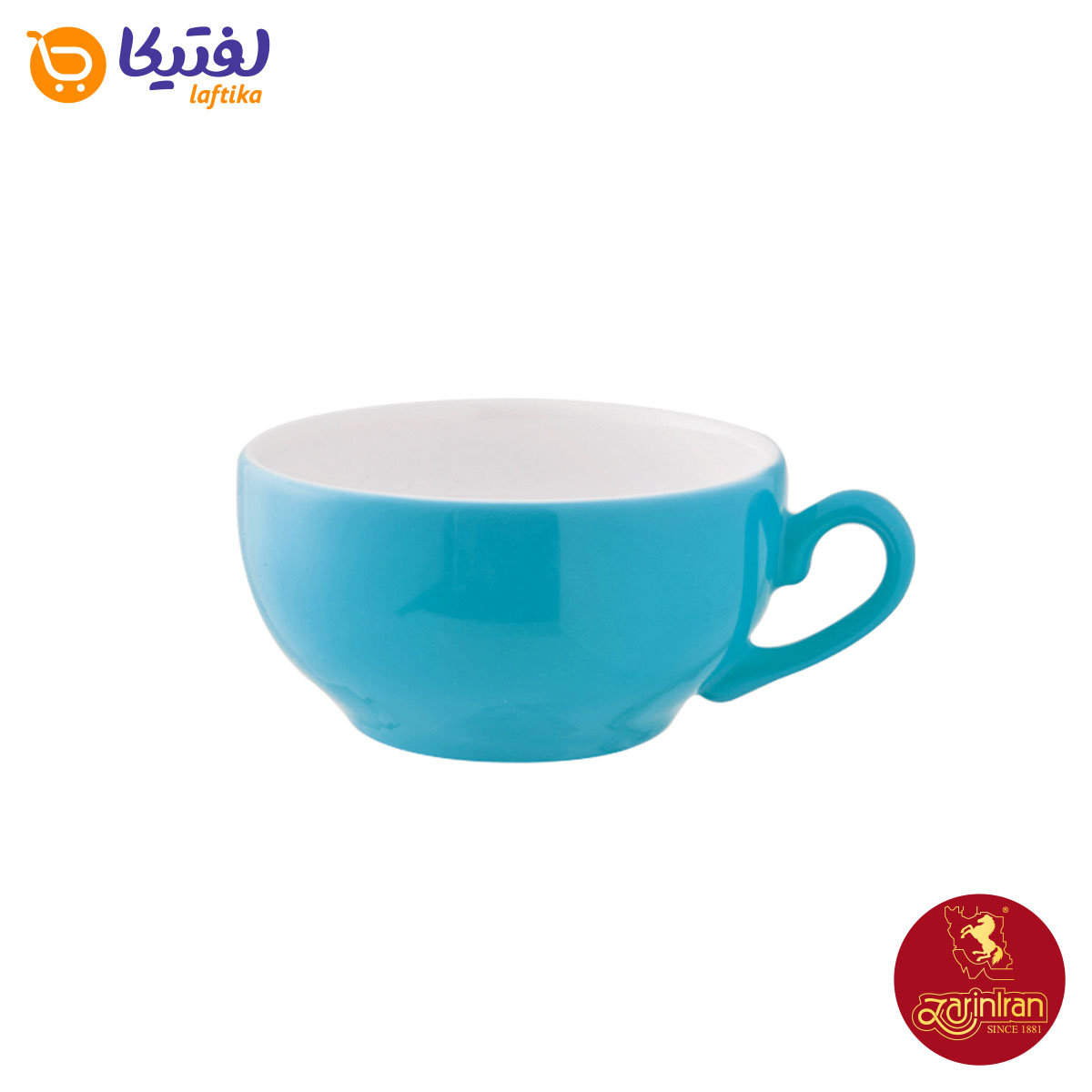 فنجان و نعلبکی کاپوچینو، لاته چینی زرین طرح آسمان