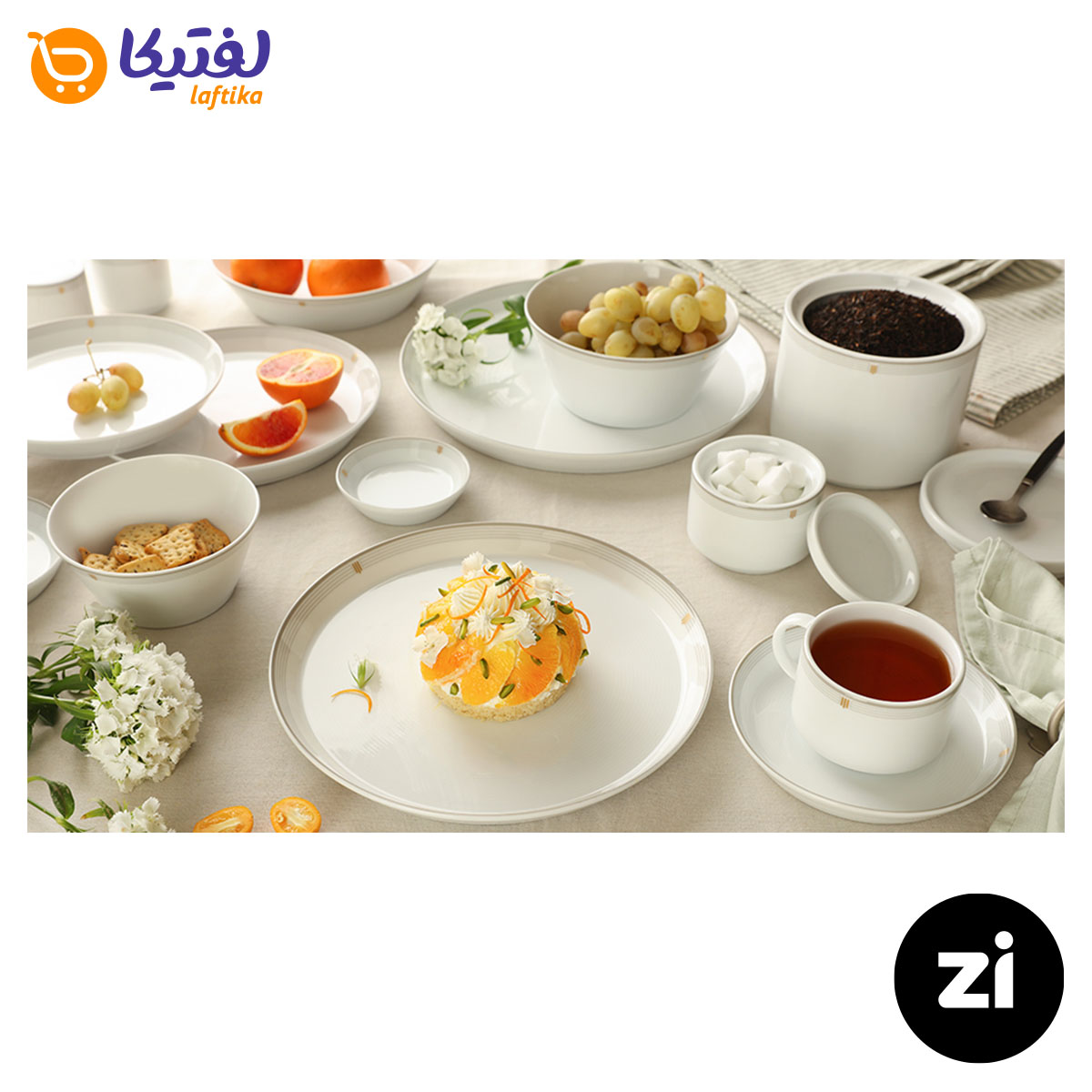 فنجان چایخوری چینی زرین (Zi) فرم اس طرح اپرا سایز 8