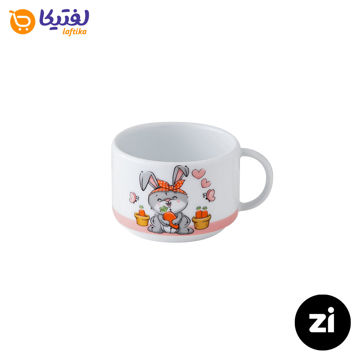 فنجان چایخوری چینی زرین (Zi) فرم اس طرح هپی ربیت سایز 8