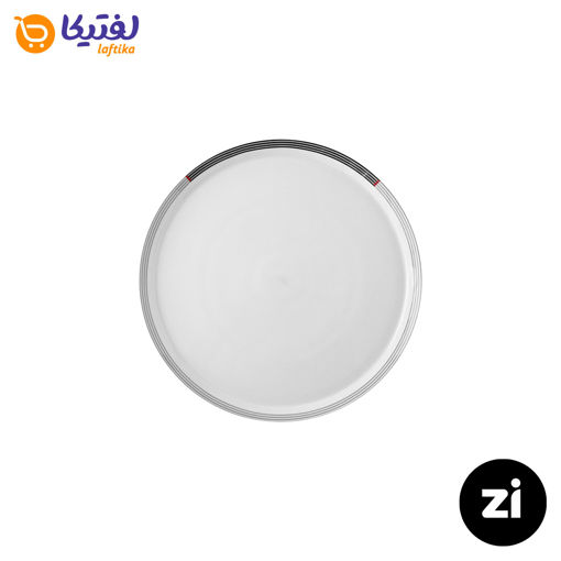 بشقاب تخت چینی زرین Zi فرم اس وگاس قرمز سایز 9