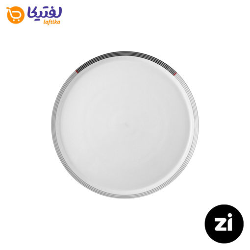 بشقاب تخت چینی زرین Zi فرم اس وگاس قرمز سایز 15