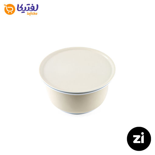 کاسه در دار چینی زرین Zi سایز 13 کوچک پاستل کرم