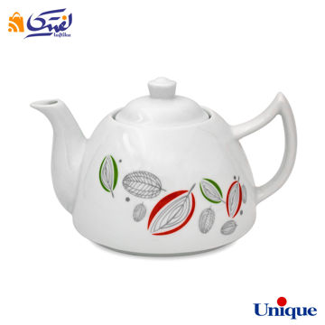 قوری چینی یونیک UN-7547 مدل برگ