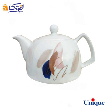 قوری چینی یونیک مدل آبرنگ ساین UN-7542