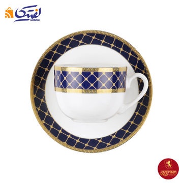 سرویس 12 پارچه چای خوری چینی زرین طرح هلیا