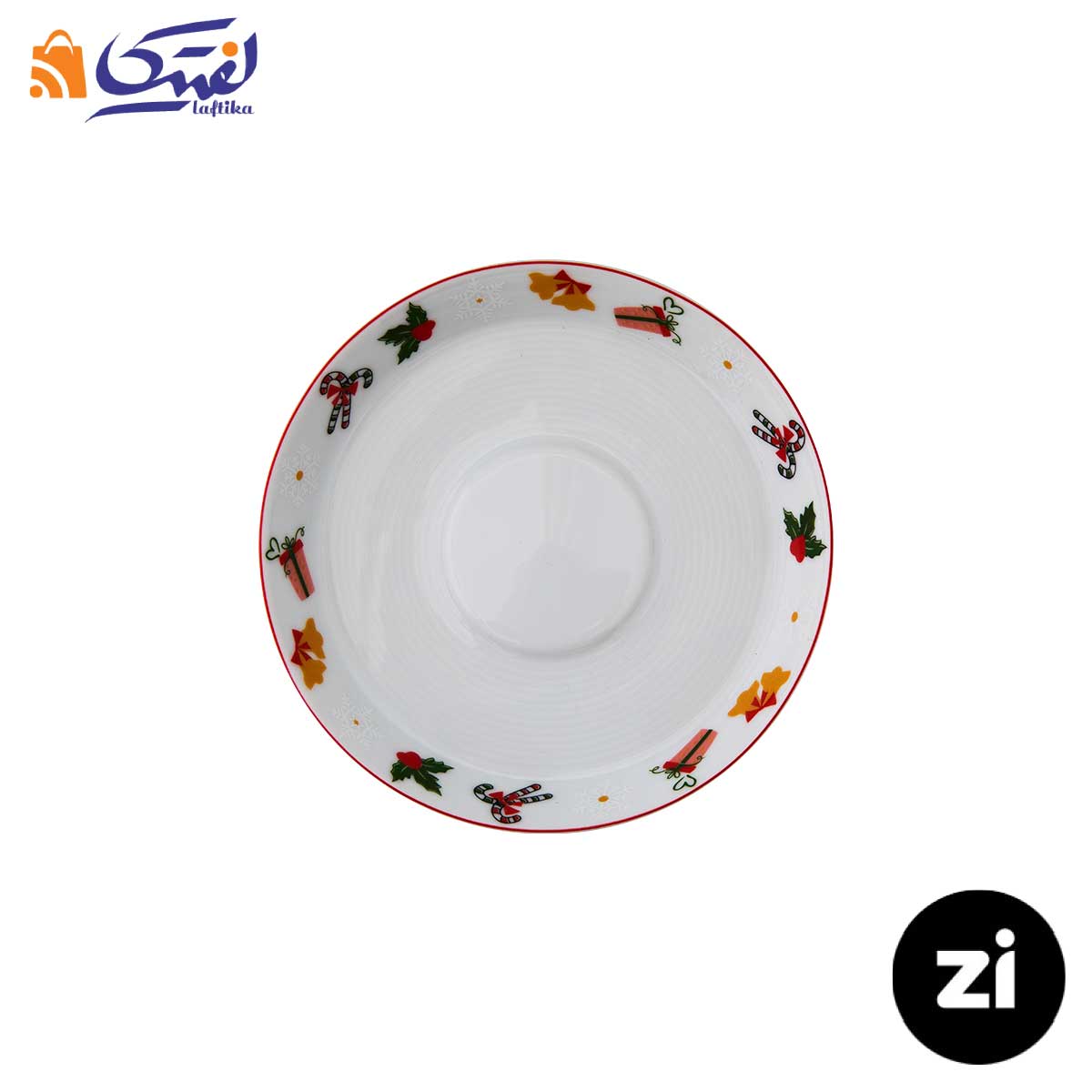 فنجان و نعلبکی چای خوری چینی زرین ZI فرم اس سانتا 2 پارچه