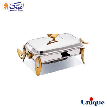 سوفله خوری یونیک مستطیل کوچک طلایی قایقی UN-3845