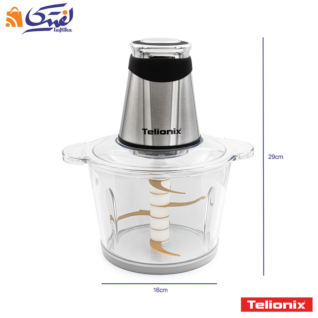 خردکن برقی 3 لیتری تیلونیکس TC1893 با ظرف شیشه ای 600 وات 6 تیغه تیتانیومی