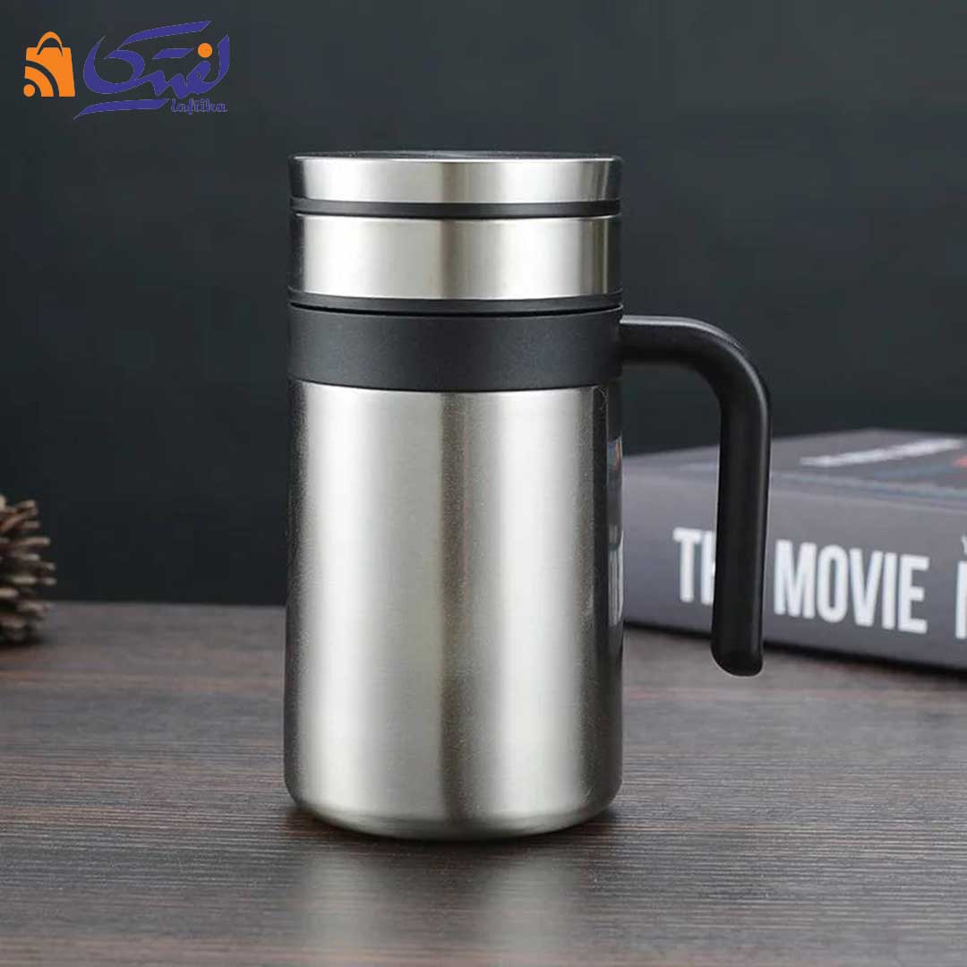 تراول ماگ New Office Cup دوجداره دسته دار 420 میلی لیتر