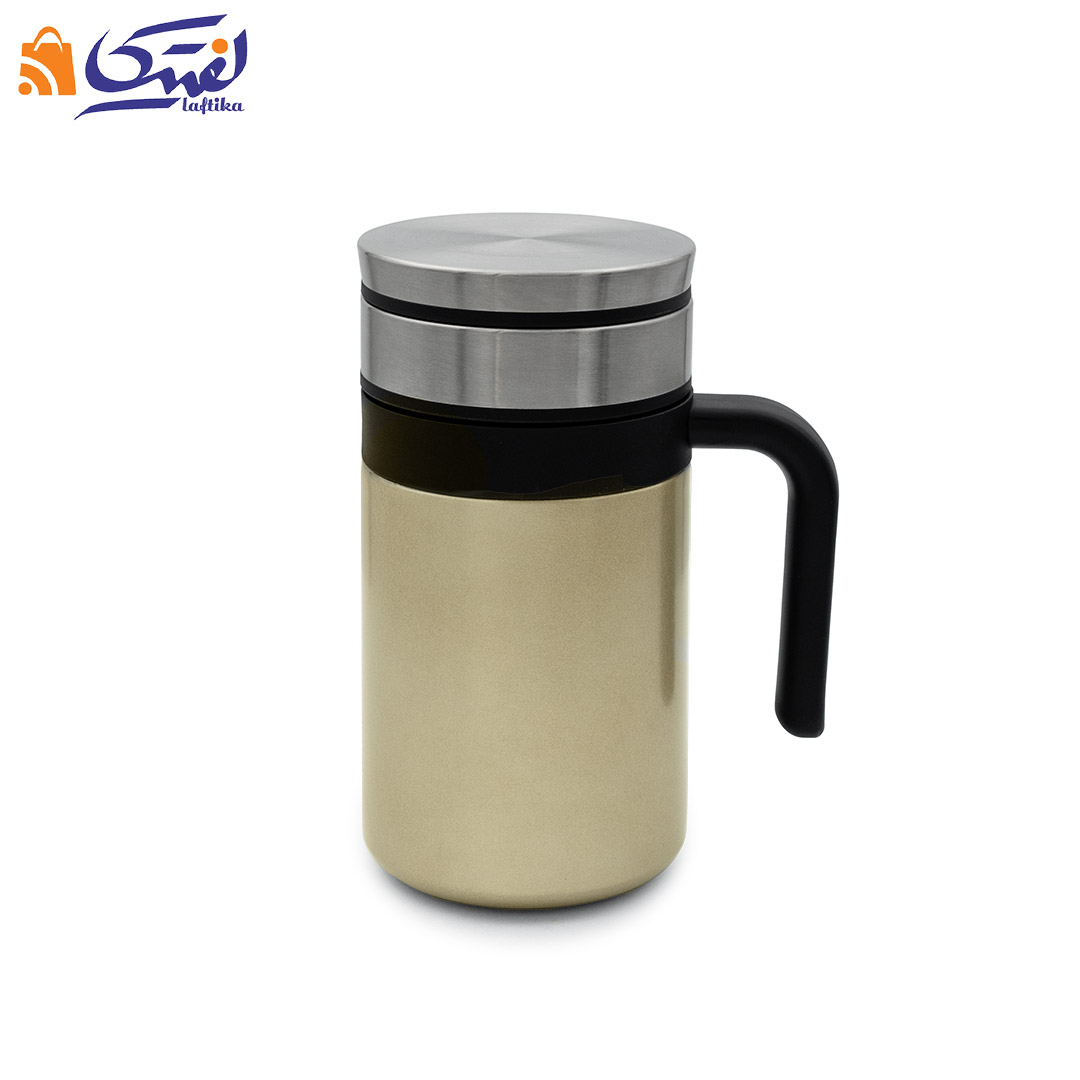 تراول ماگ New Office Cup دوجداره دسته دار 420 میلی لیتر