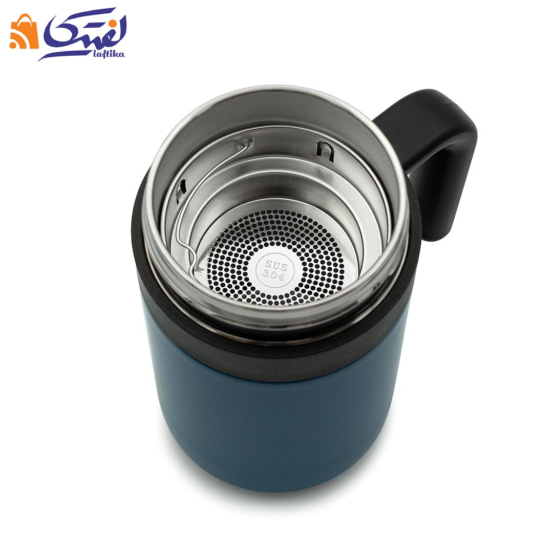 تراول ماگ New Office Cup دوجداره دسته دار 420 میلی لیتر