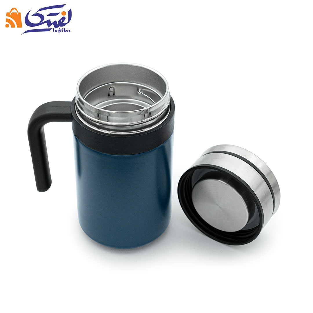 تراول ماگ New Office Cup دوجداره دسته دار 420 میلی لیتر