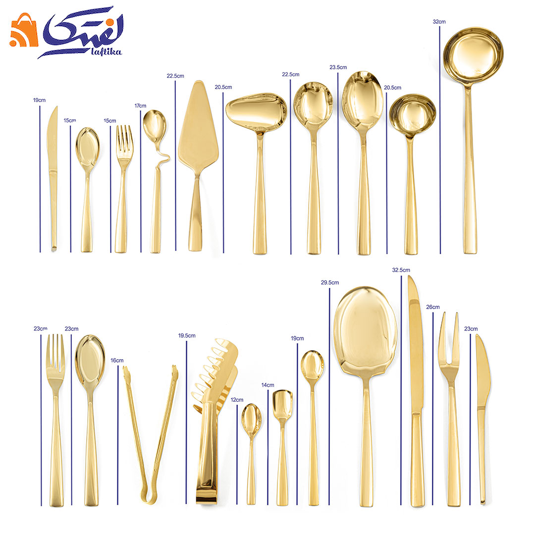 سرویس قاشق و چنگال 2FULL GOLDL-M-187