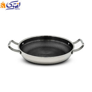 تابه استیل کربنی دو دسته Chik Chef مدل CC8016-28 بدون درب